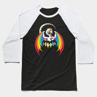 Rainbow Pride Dragon Baseball T-Shirt